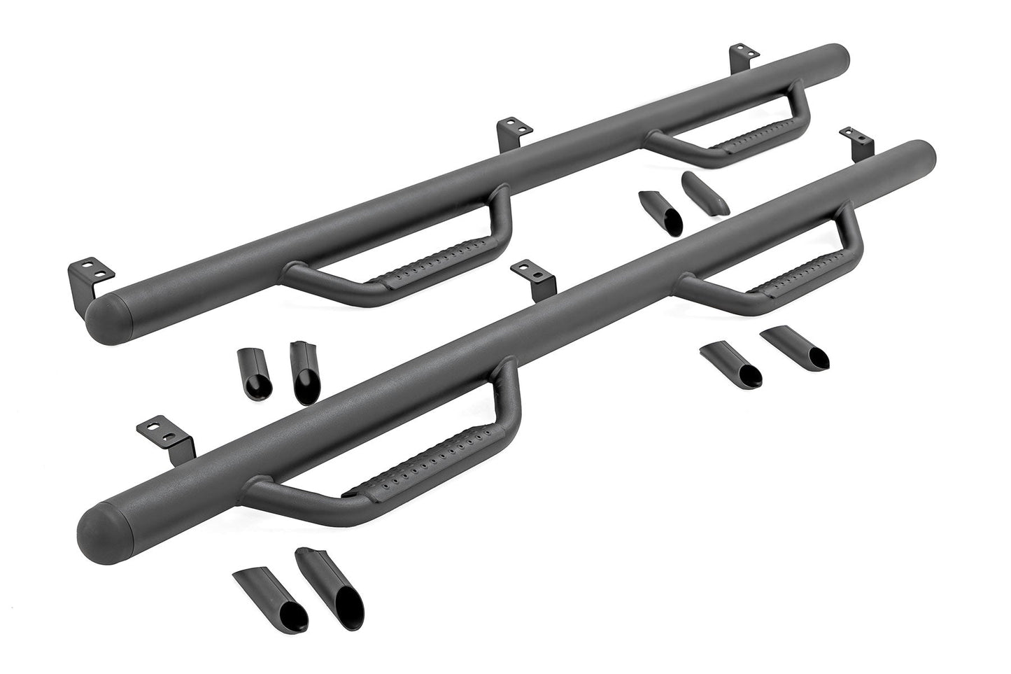 Rough Country (RCT0580CCA) Nerf Steps | Cab Length | Crew Cab | 5' Bed | Toyota Tacoma (05-23)