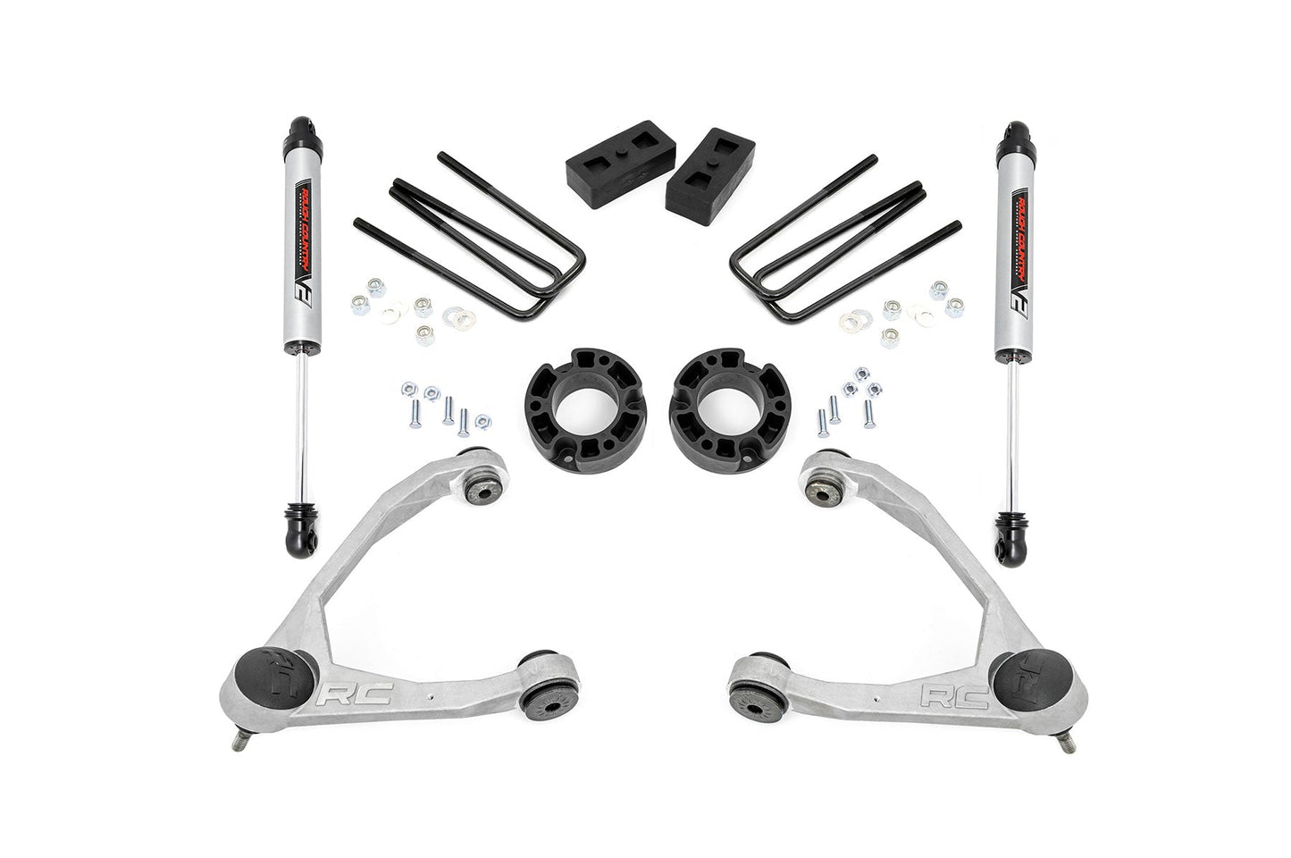 Rough Country (19870) 3.5" Lift Kit | Cast Steel | V2 | Chevy/GMC 1500 (07-16)