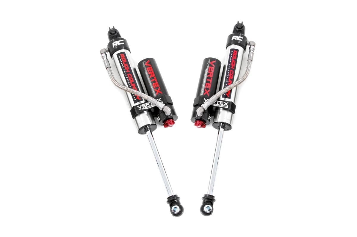 Rough Country (699009) Vertex 2.5 Adj Rear Shocks | 1-3" | Jeep Wrangler JK/Wrangler Unlimited (07-18)