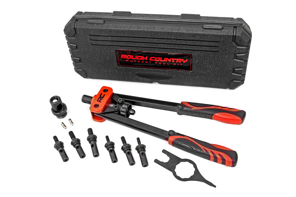 Rough Country (10583) Nutsert Toolkit - 10 Piece System W/Quick Change Mandrel Set