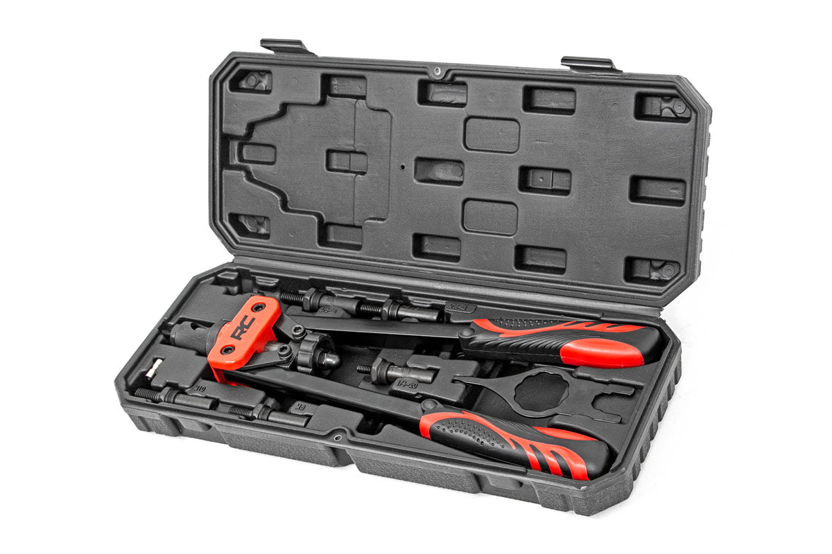 Rough Country (10583) Nutsert Toolkit - 10 Piece System W/Quick Change Mandrel Set