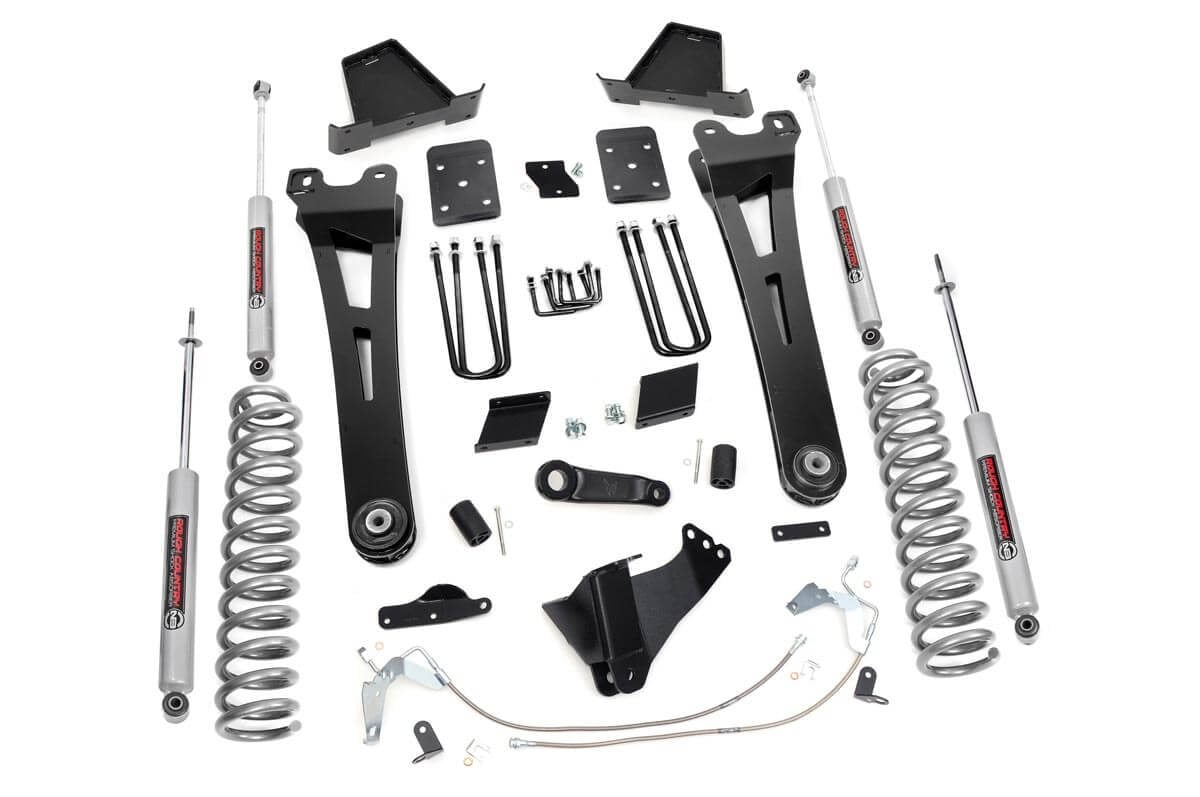 Rough Country (542.20) 6 Inch Lift Kit | Diesel | Radius Arm | OVLD | Ford F-250 Super Duty (15-16)