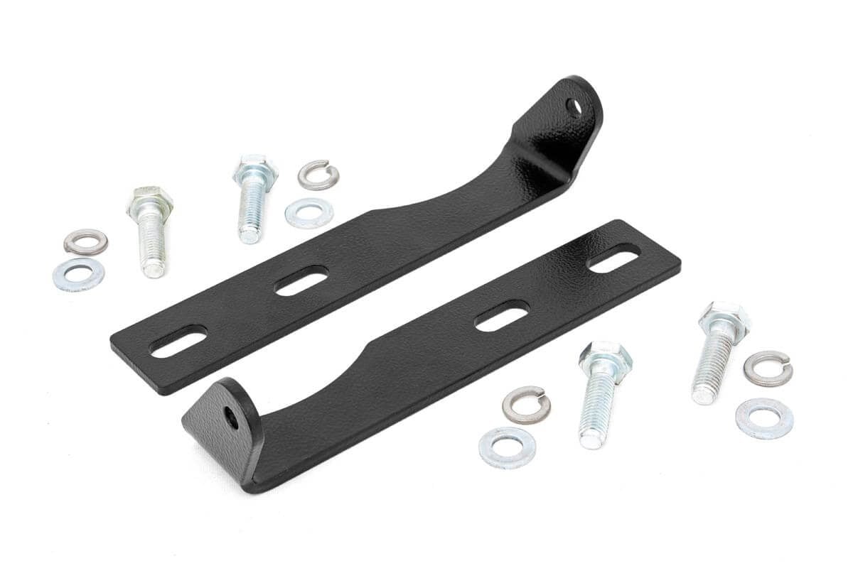 Rough Country (70773) LED Light Kit | Bumper Mount | 20" Black Dual Row | Jeep Grand Cherokee WK2 (11-20)