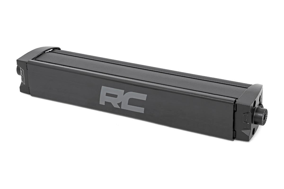 Rough Country (70712BLDRL) Black Series LED Light Bar | Cool White DRL | 12 Inch | Single Row