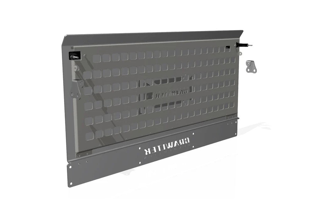 CrawlTek Drop Down Tailgate with Molle Rack | Jeep Wrangler YJ/TJ