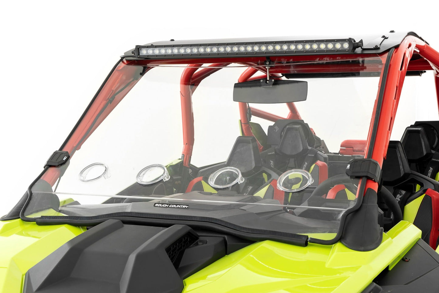 Rough Country (98202210) Vented Full Windshield | Scratch Resistant | Polaris RZR Turbo R (22-23)