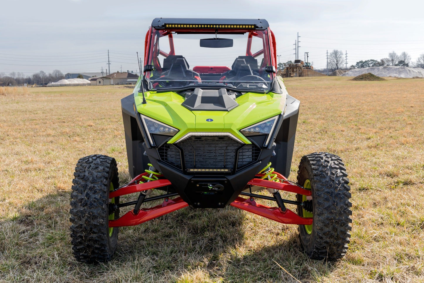 Rough Country (98102210) Full Windshield | Scratch Resistant | Polaris RZR Pro/Turbo R