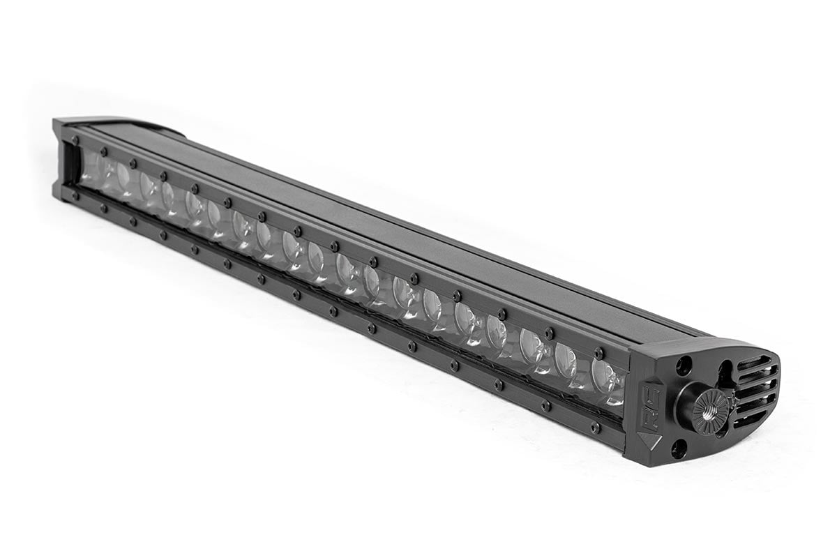 Rough Country (70720BLDRL) Black Series LED Light Bar | Cool White DRL | 20 Inch | Single Row