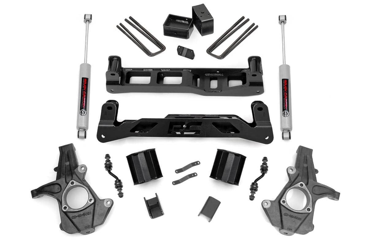 Rough Country (24831) 5 Inch Lift Kit | Alum/Stamp Steel | Chevy/GMC 1500 (14-18)