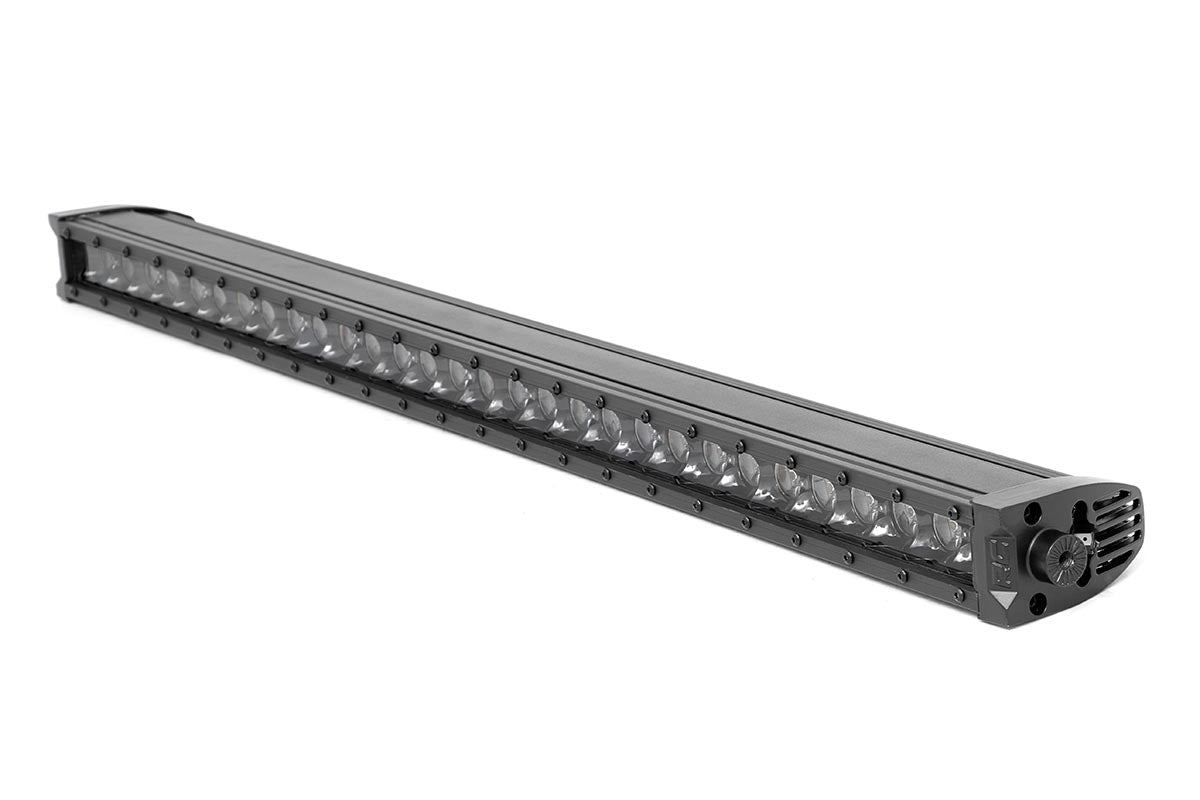 Rough Country (70730BLDRL) Black Series LED Light Bar | Cool White DRL | 30 Inch | Single Row