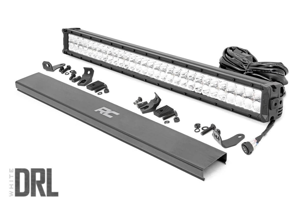 Rough Country (70930D) Chrome Series LED Light | 30 Inch | Dual Row | White DRL
