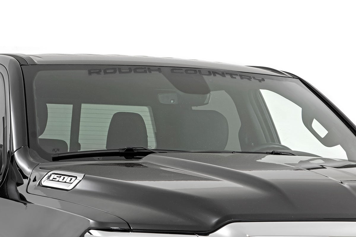 Rough Country (84166BG) Rough Country Decal | 3.6 Inch x 35 Inch | Gloss Black