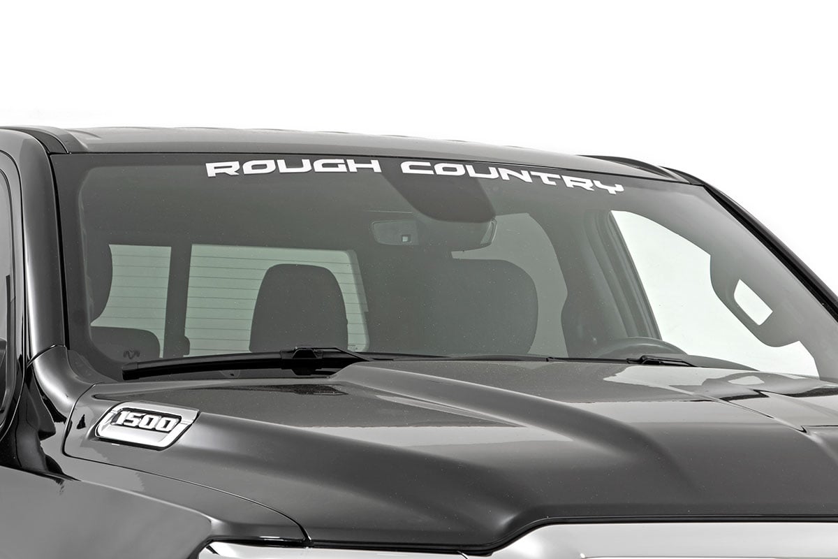 Rough Country (84166W) Rough Country Decal | 3.6 Inch x 35 Inch | White