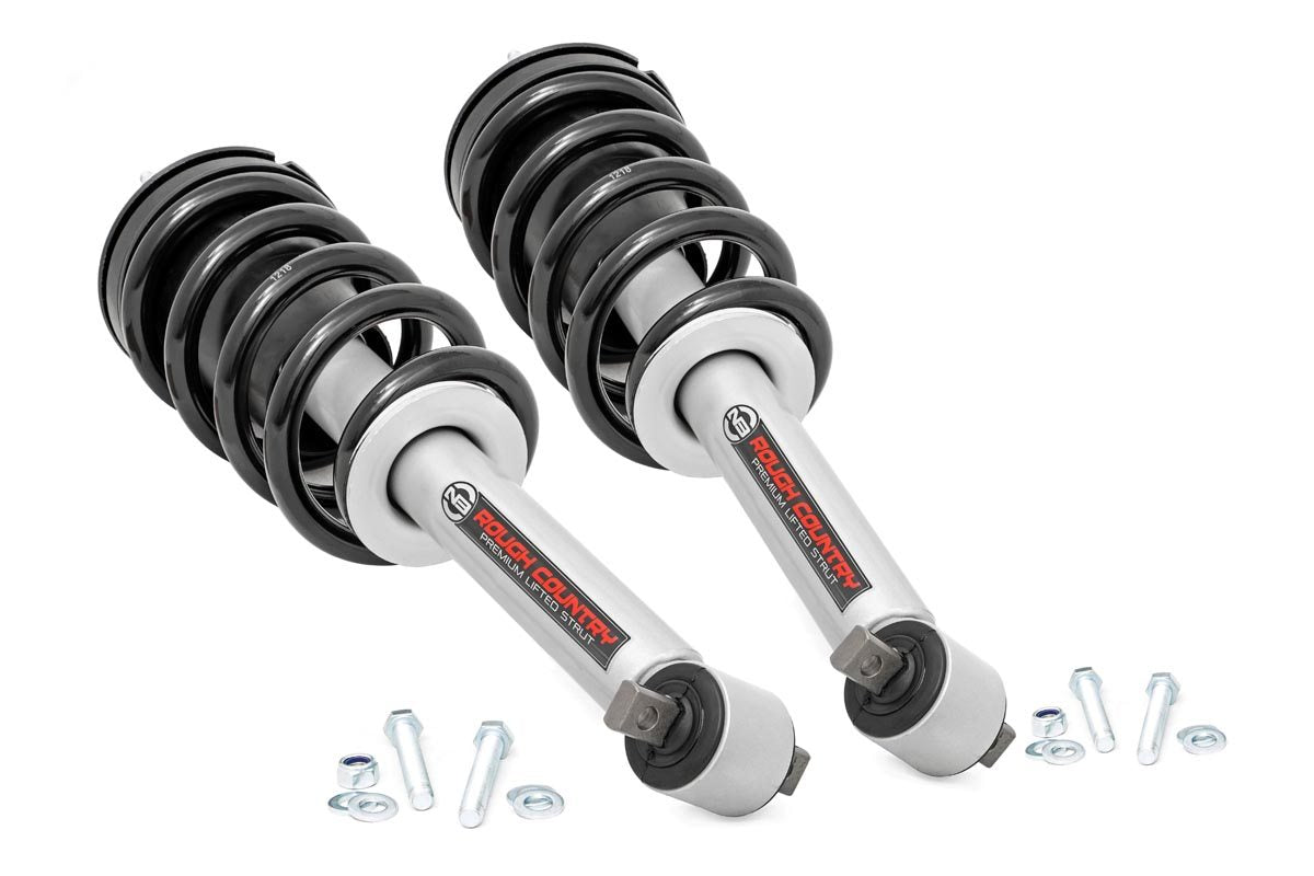 Rough Country (501084) Loaded Strut Pair | 3.5 Inch | Chevy/GMC 1500 Truck & SUV (07-14)