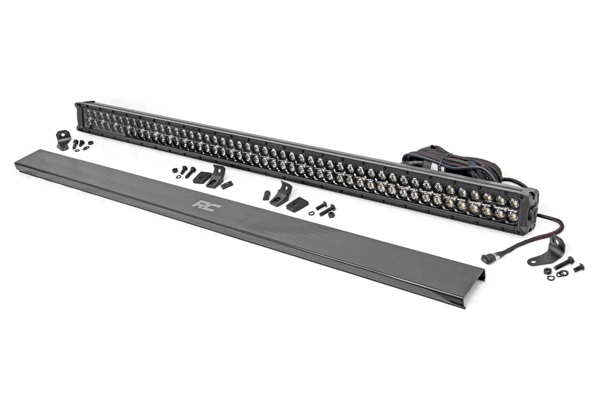 Rough Country (70950BD) Black Series LED Light | 50 Inch | Dual Row | White DRL
