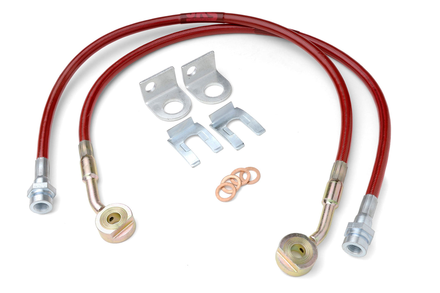 JKS Extended Brake Line Kit | Front | Wrangler TJ and LJ, Grand Cherokee ZJ