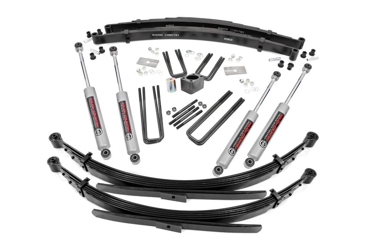 Rough Country (336.20) 4 Inch Lift Kit | Rear Springs | Dodge W100 Truck/W200 Truck (74-77)