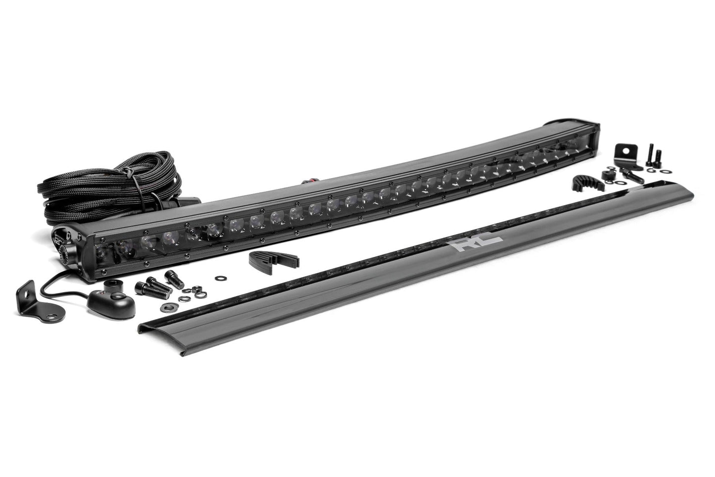 Rough Country (72730BL) Black Series LED | 30 Inch Light| Curved Single Row