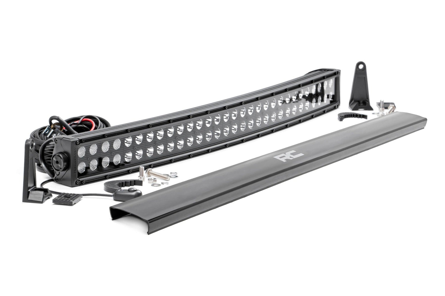 Rough Country (72930BL) Black Series LED | 30 Inch Light| Curved Dual Row