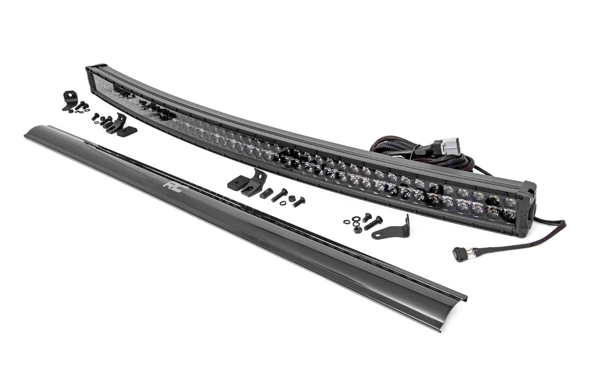 Rough Country (72950BD) Black Series LED | 50 Inch Light| Curved Dual Row | White DRL
