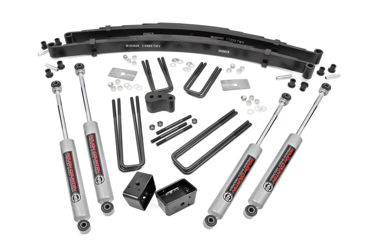 Rough Country (305.20) 4 Inch Lift Kit | Rear Blocks | Dodge W100 Truck/W200 Truck (74-77)