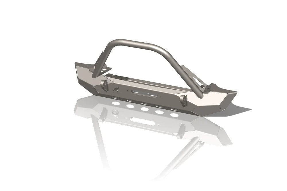 CrawlTek Pyro Mid-Width Front Bumper with Flat Top Stinger | Jeep Wrangler CJ/YJ/TJ