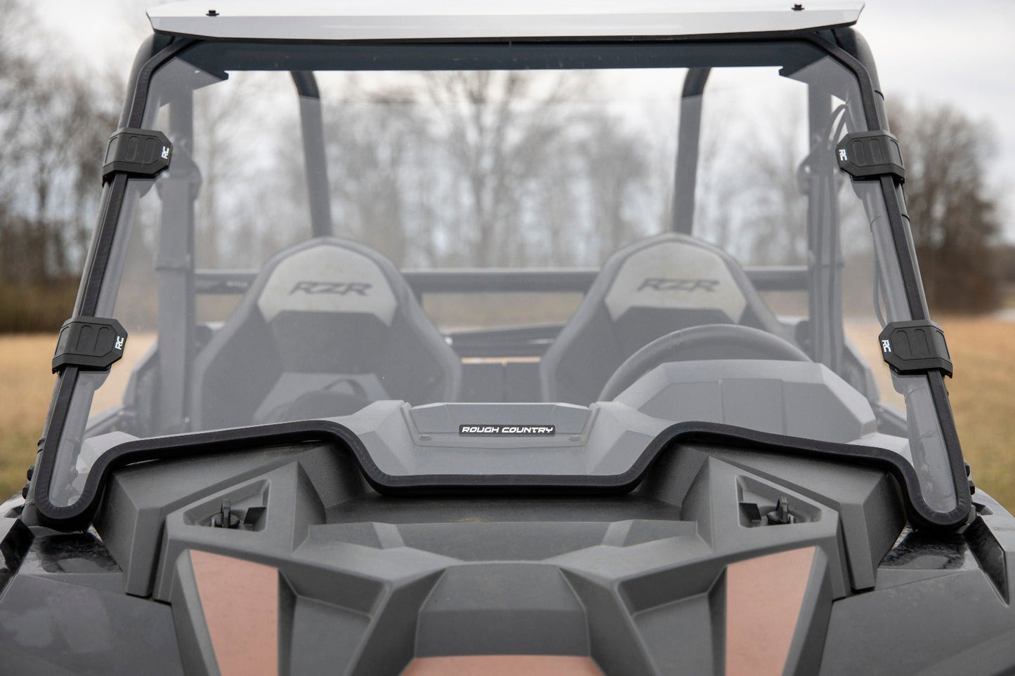 Rough Country (98192010) Full Windshield | Scratch Resistant | Polaris RZR XP 1000