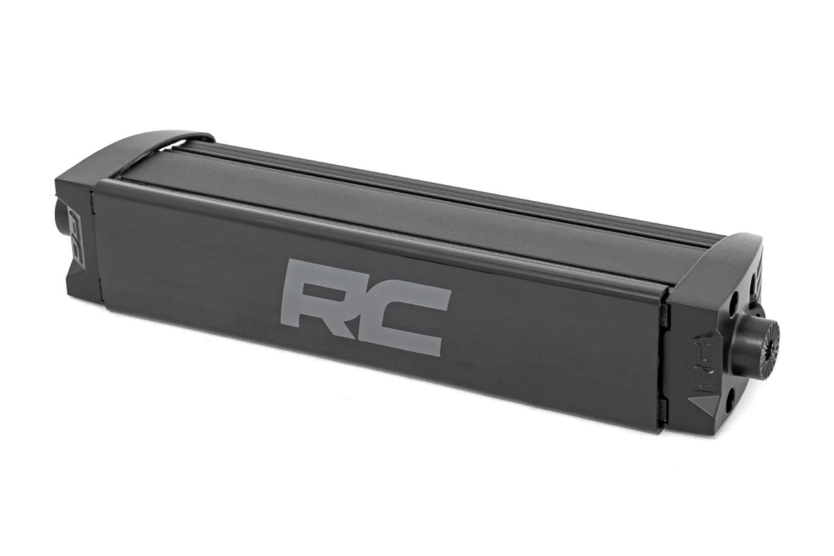 Rough Country (70718BLDRL) Black Series LED Light Bar | Cool White DRL | 8 Inch | Single Row