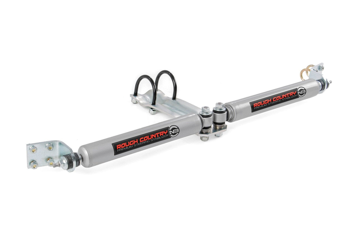 Rough Country (8732130) N3 Steering Stabilizer | Dual | 2-8 Inch Lift | Dodge 1500 (94-99)