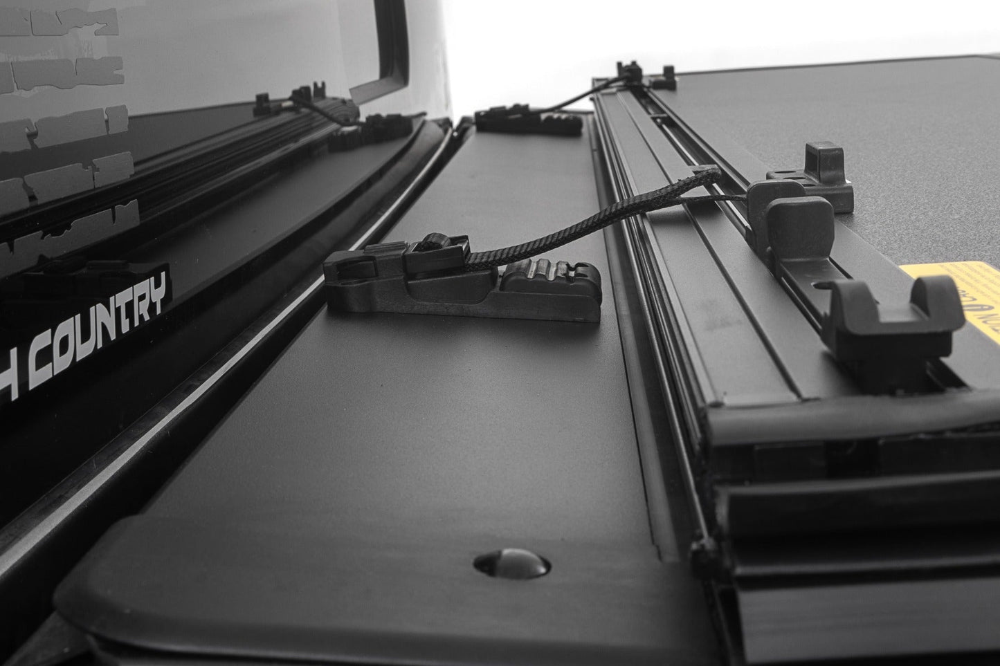 Rough Country (49221550) Hard Tri-Fold Flip Up Bed Cover | 5'7" Bed | Ford F-150 (21-23)/F-150 Lightning (22-23)