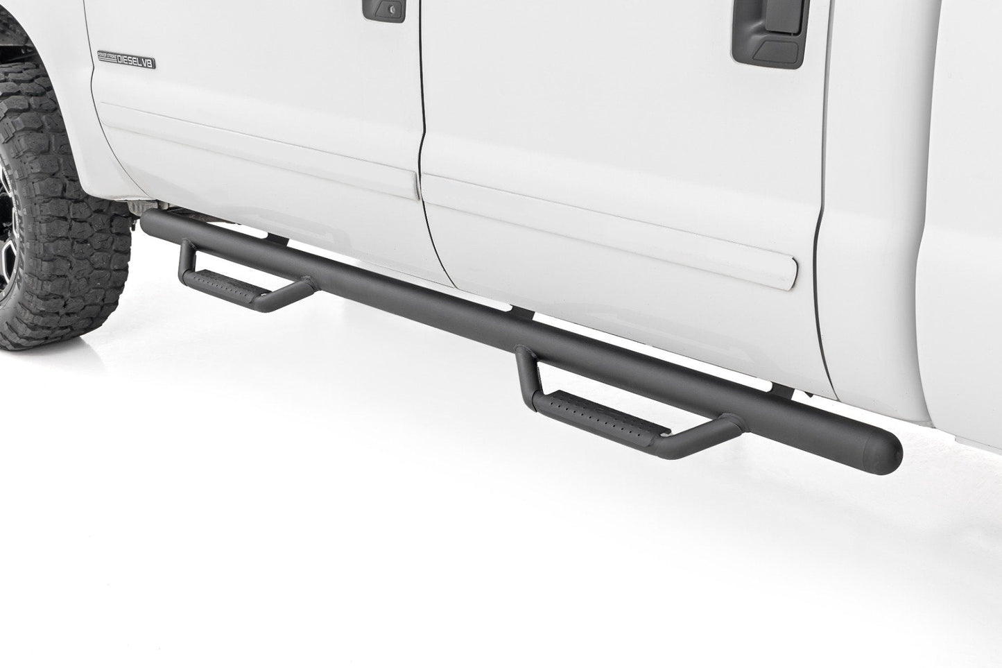 Rough Country (RCF9984CCA) Nerf Steps | Cab Length | Crew Cab | Ford F-250/F-350 Super Duty (99-16)