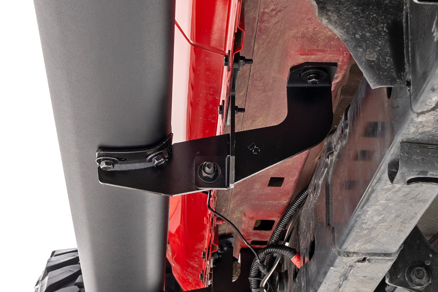 Rough Country (21015) Oval Nerf Steps | Black | Jeep Gladiator JT (20-23)