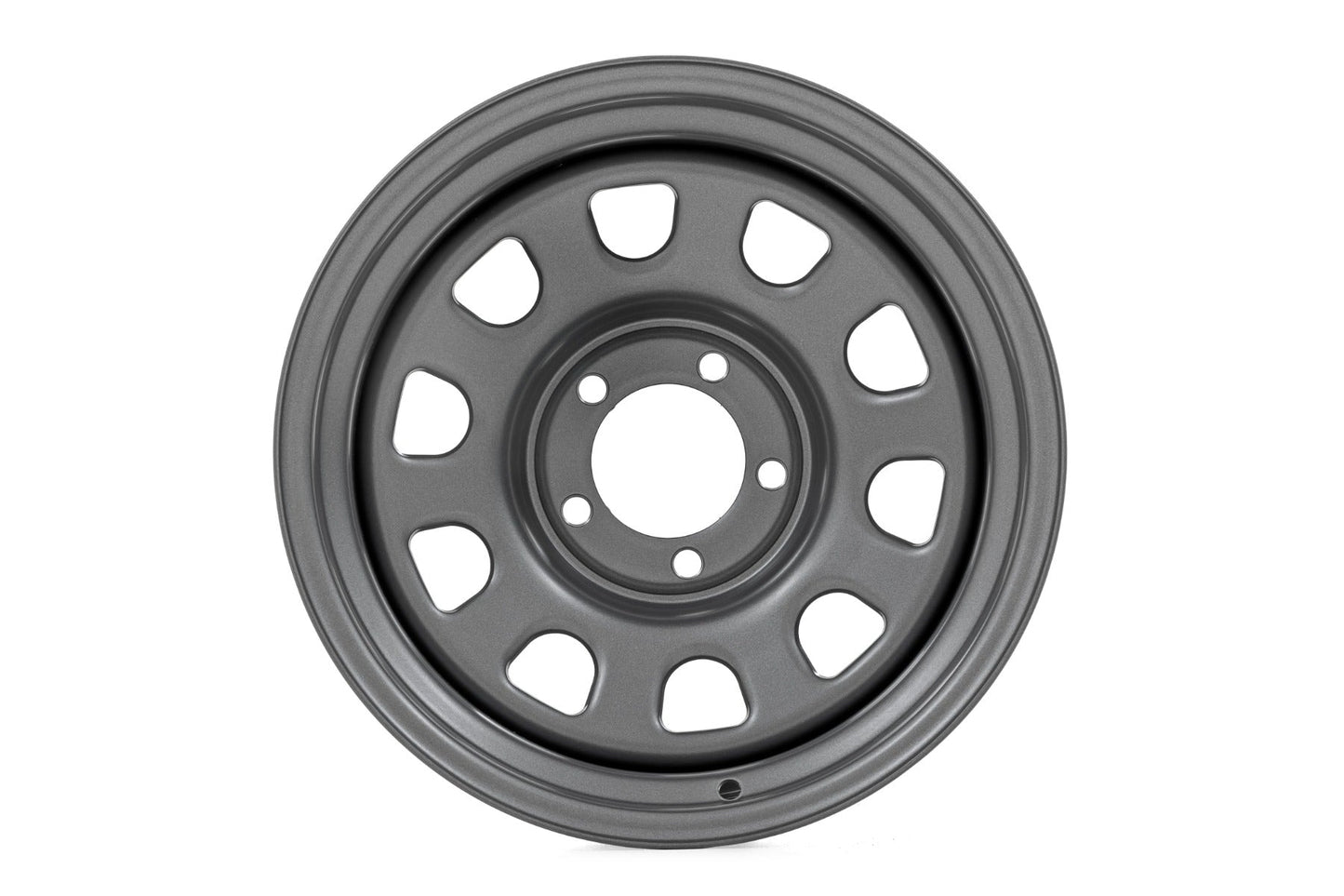 Rough Country (RC158545G) Steel Wheel | Gray | 15x8 | 5x4.5 | 3.30 Bore | -19