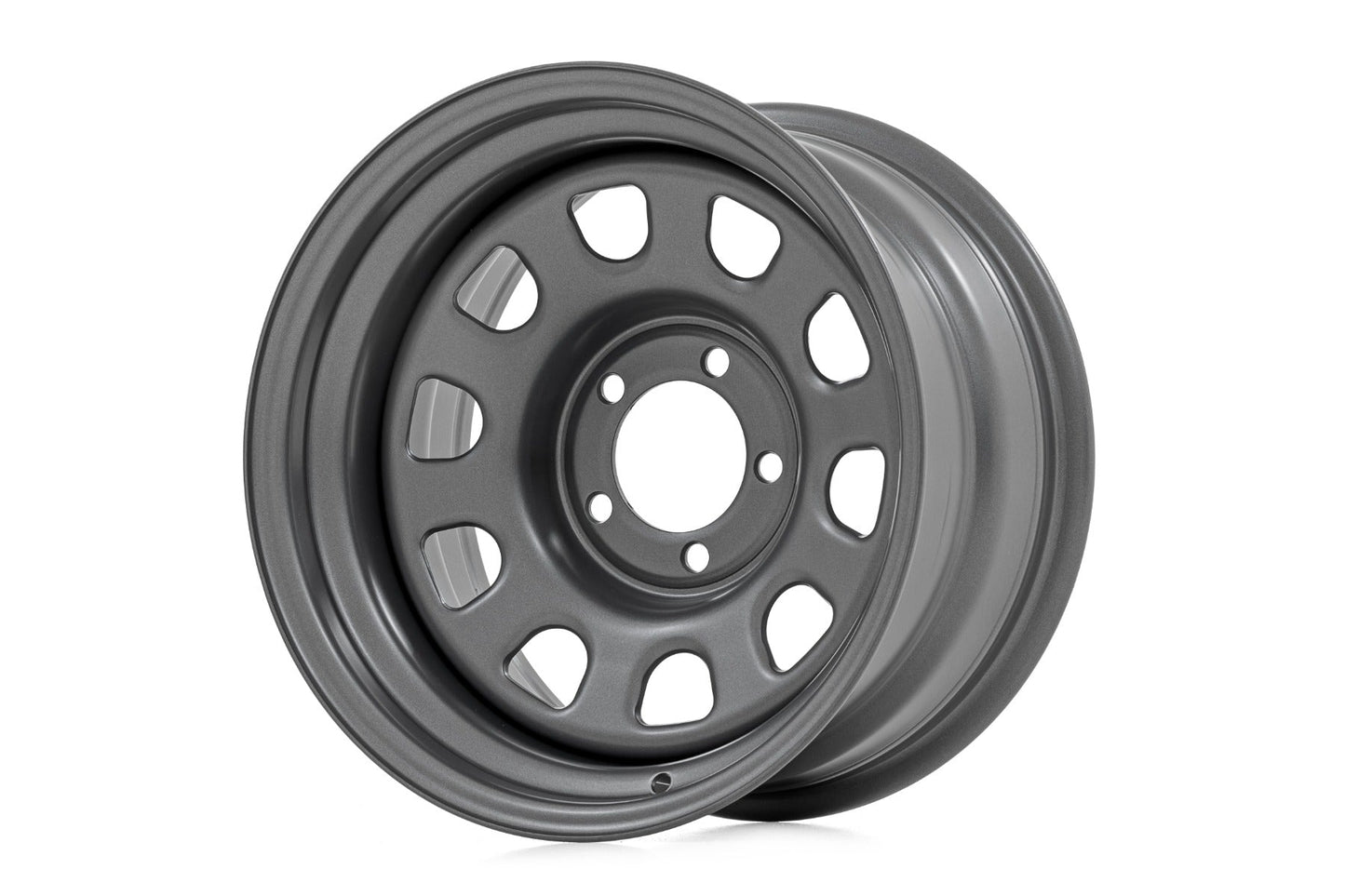 Rough Country (RC158545G) Steel Wheel | Gray | 15x8 | 5x4.5 | 3.30 Bore | -19