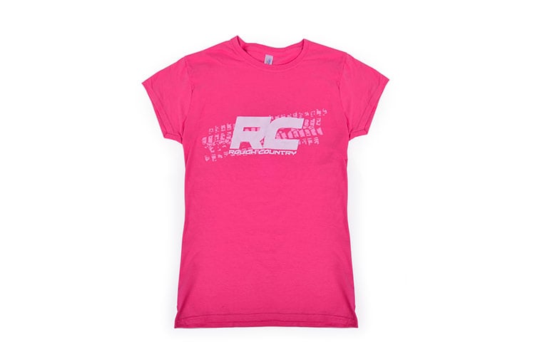 Rough Country (84069) Rough Country T-Shirt | Women Fts Fit | Pink | Size L