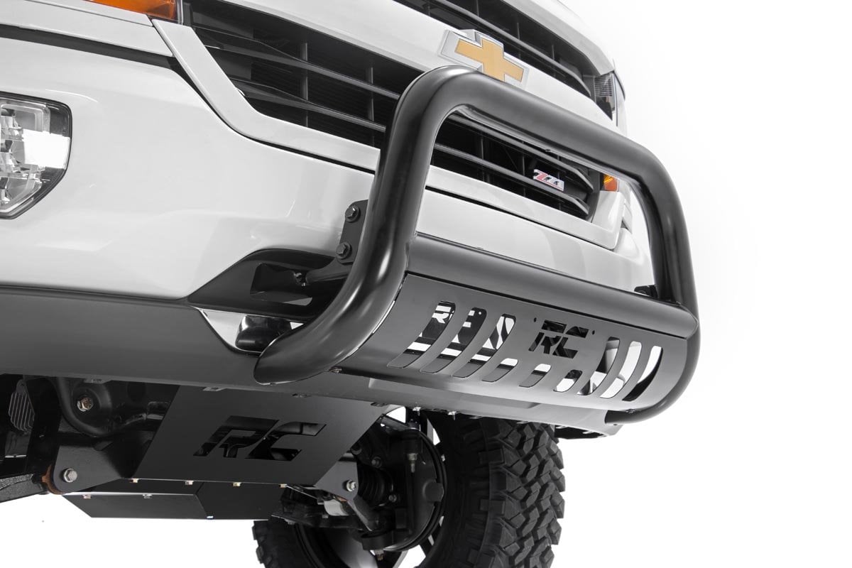 Rough Country (B-C2073) Black Bull Bar | Chevy Silverado 1500 2WD/4WD (2019-2022)