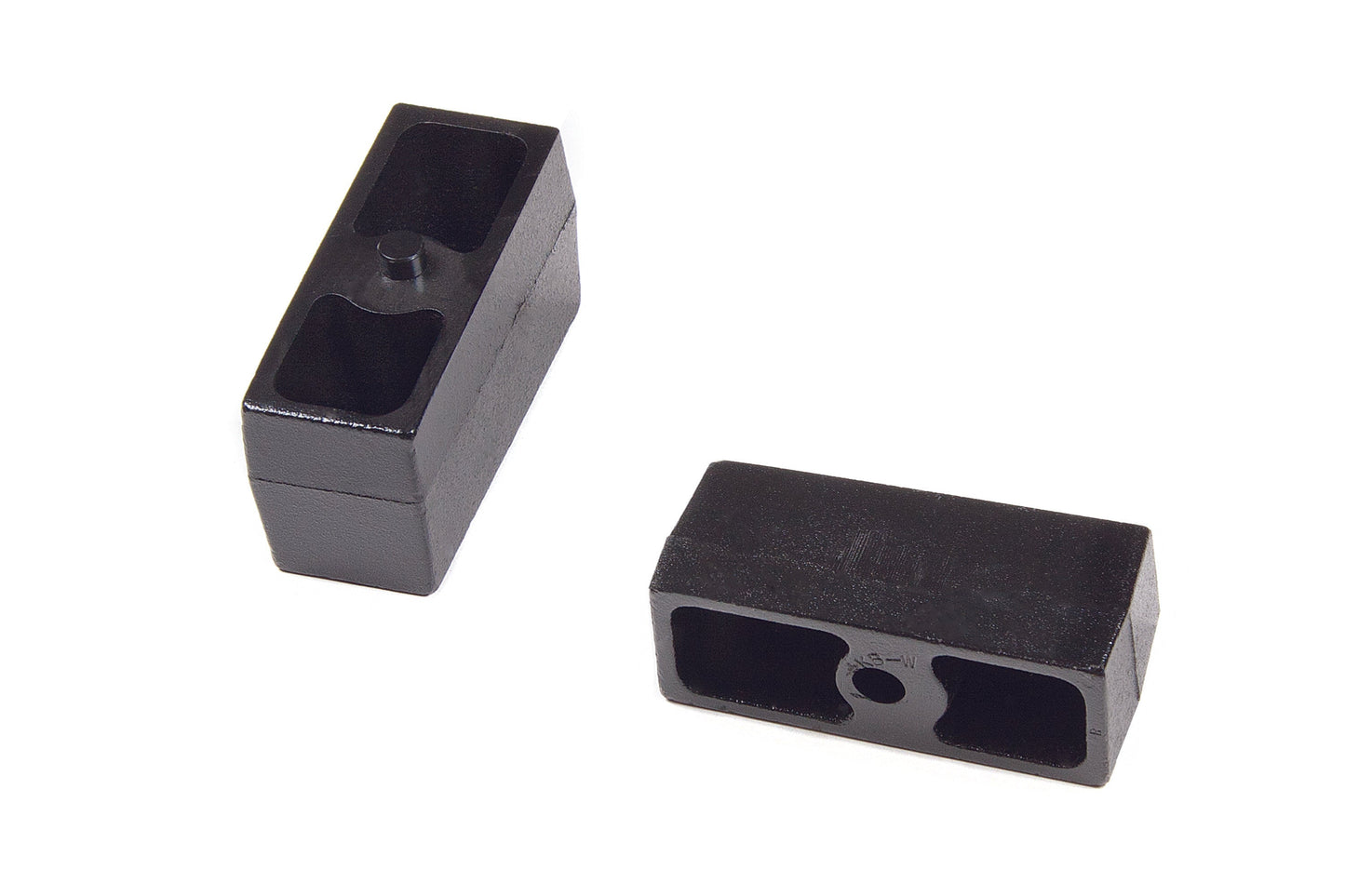 BDS Suspension Rear Lift Blocks - 9/16 in Pin - Cast Iron | 2 Inch Lift | Universal Fitment