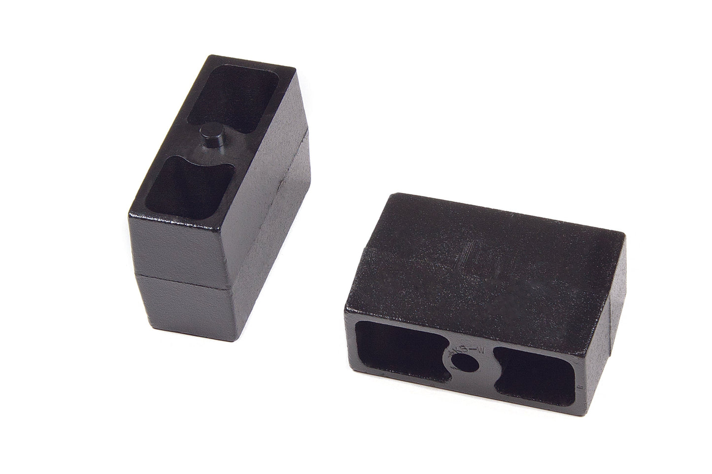 BDS Suspension Rear Lift Blocks - Flat - 5/8 in Pin - Cast Iron | 4 Inch Lift | Universal Fitment