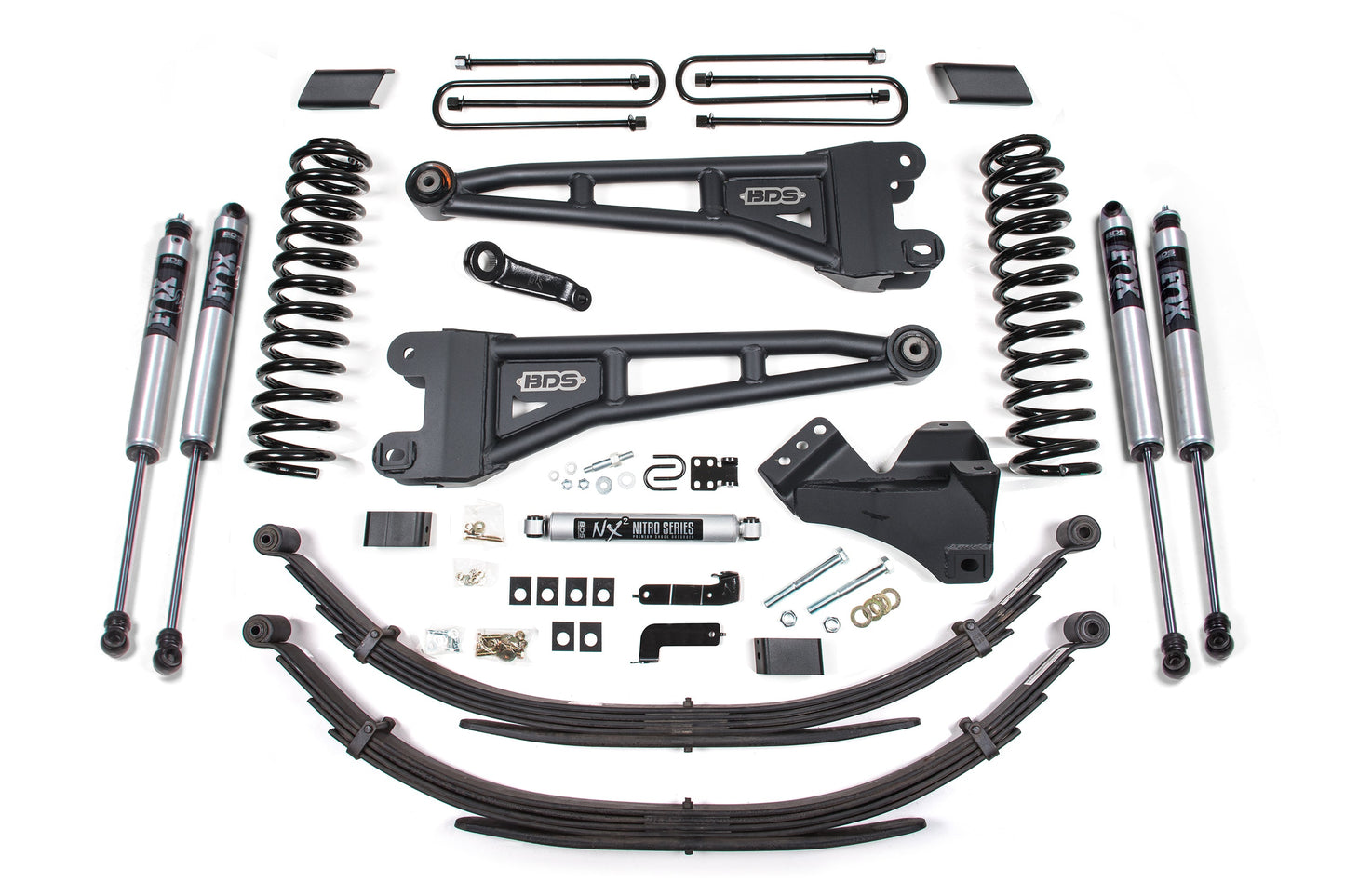 BDS Suspension 4 Inch Lift Kit w/ Radius Arm | Ford F250/F350 Super Duty (17-19) 4WD | Diesel