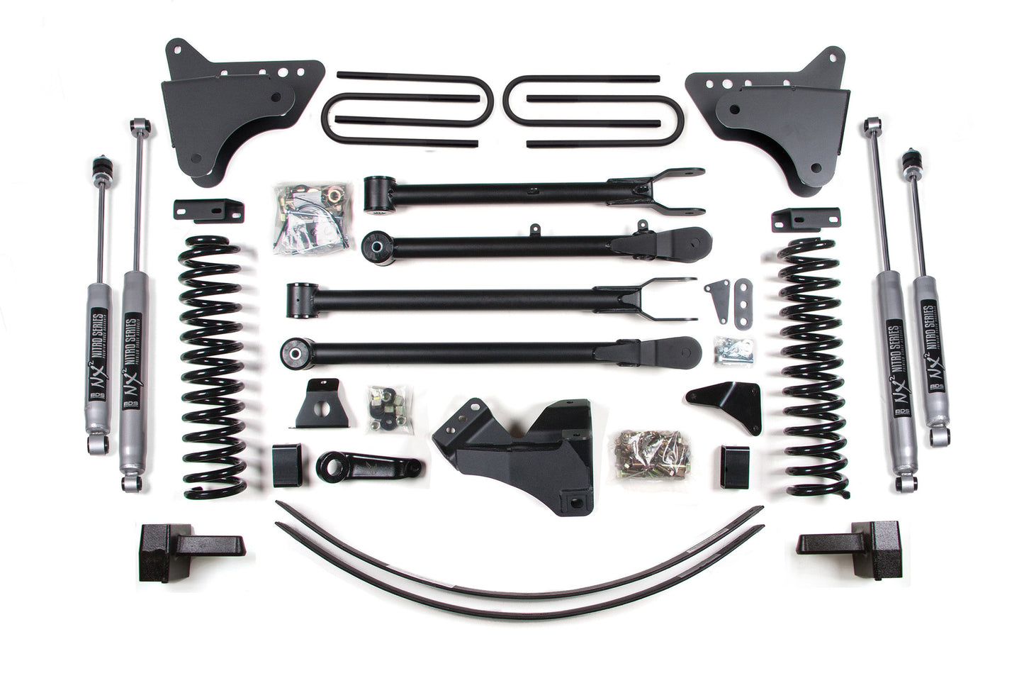 BDS Suspension 6 Inch Lift Kit w/ 4-Link | Ford F250/F350 Super Duty (05-07) 4WD | Diesel