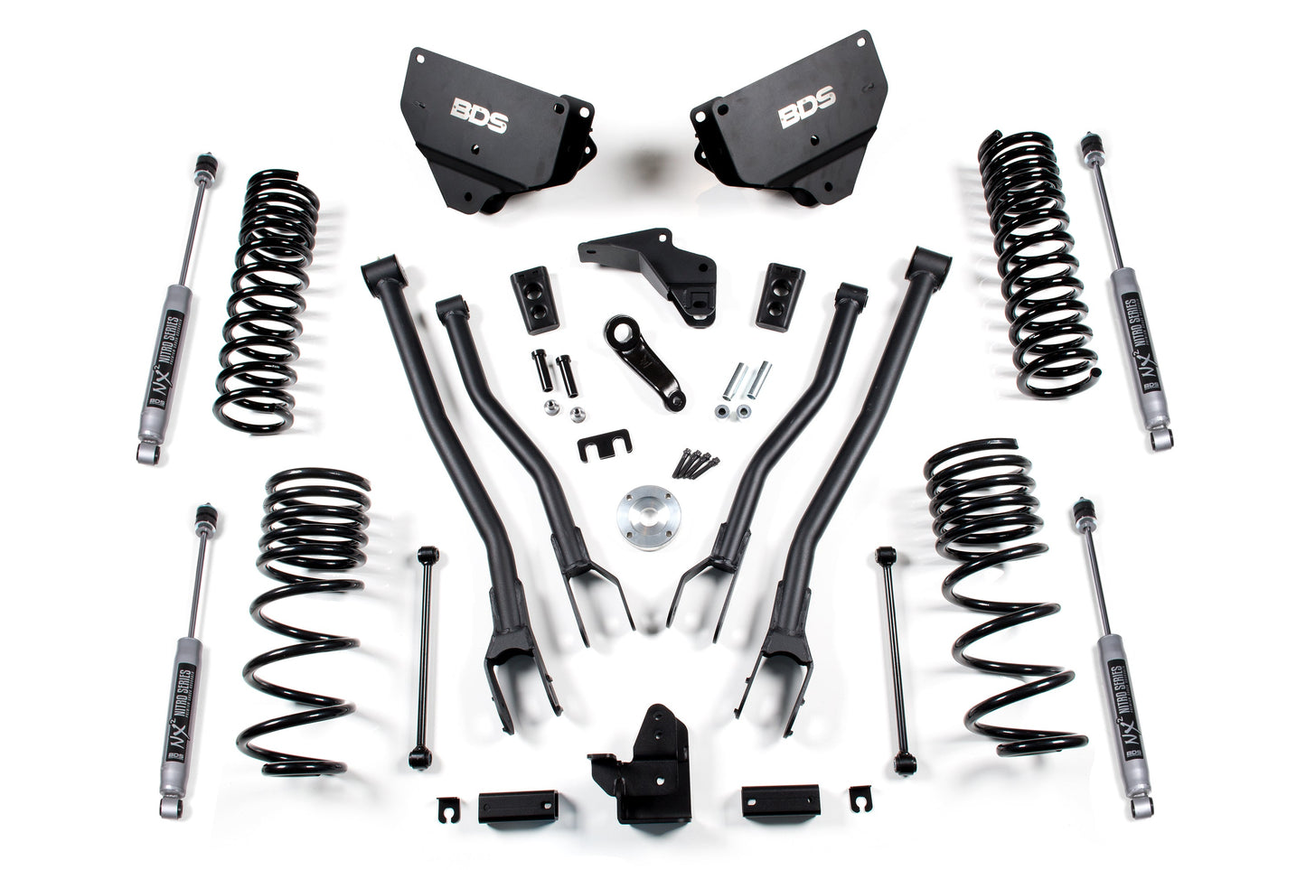 BDS Suspension 4 Inch Lift Kit w/ 4-Link | Ram 2500 (14-18) 4WD | Diesel