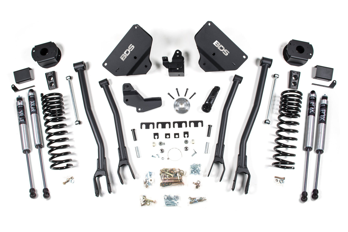 BDS Suspension 4 Inch Lift Kit w/ 4-Link | Ram 2500 w/ Rear Air Ride (14-18) 4WD | Diesel