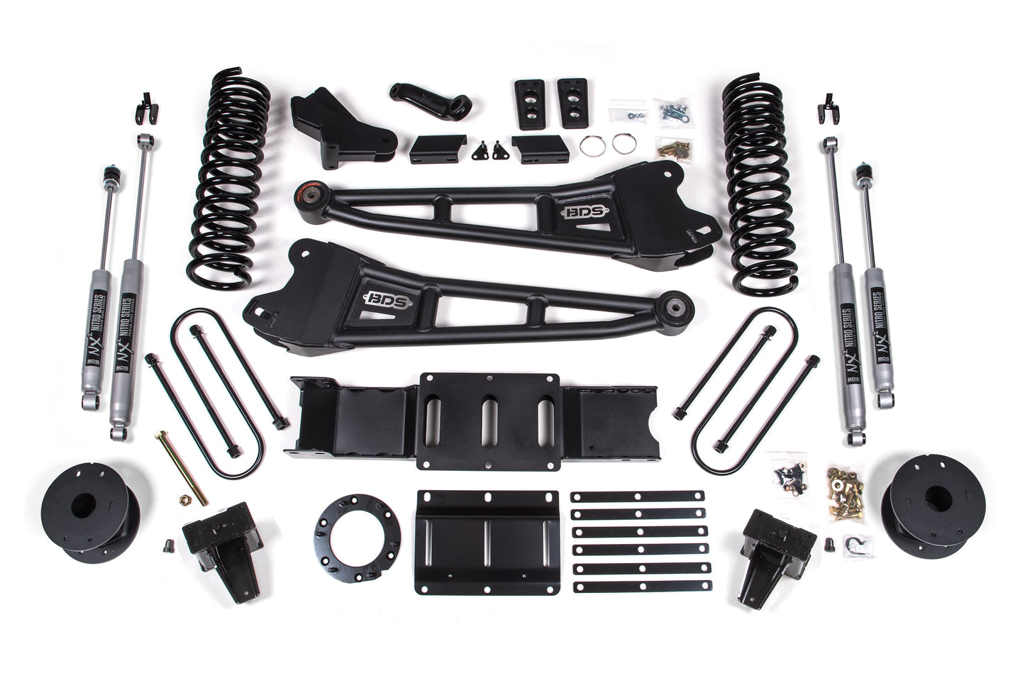 BDS Suspension 5.5 Inch Lift Kit w/ Radius Arm | Ram 3500 w/ Rear Air Ride (19-23) 4WD | Gas