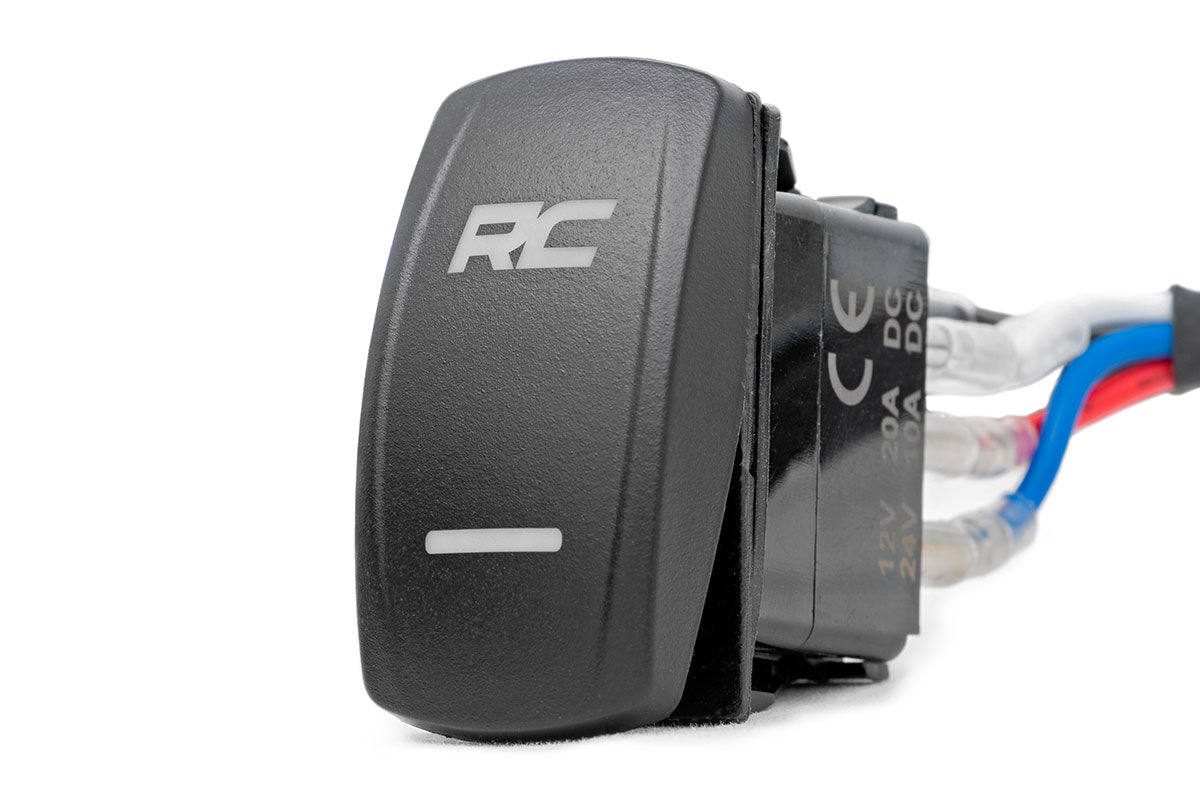 Rough Country (70903BLKDRL) Black Series LED Light Pair | 2 Inch | White DRL