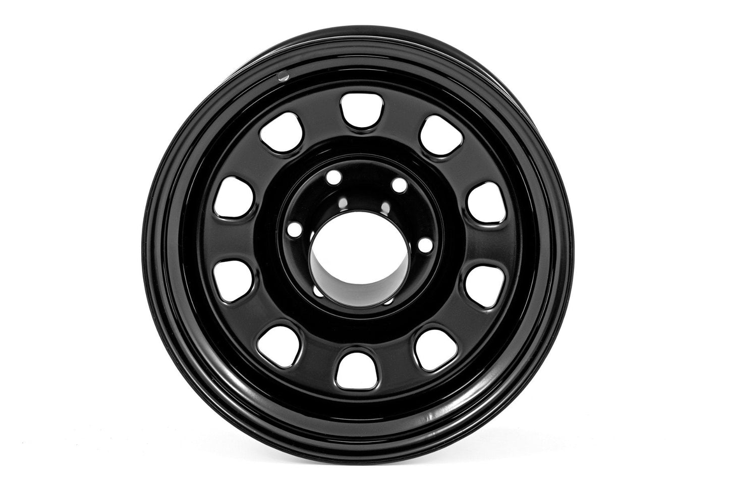 Rough Country (RC158545) Steel Wheel | Black | 15x8 | 5x4.5 | 3.30 Bore | -19