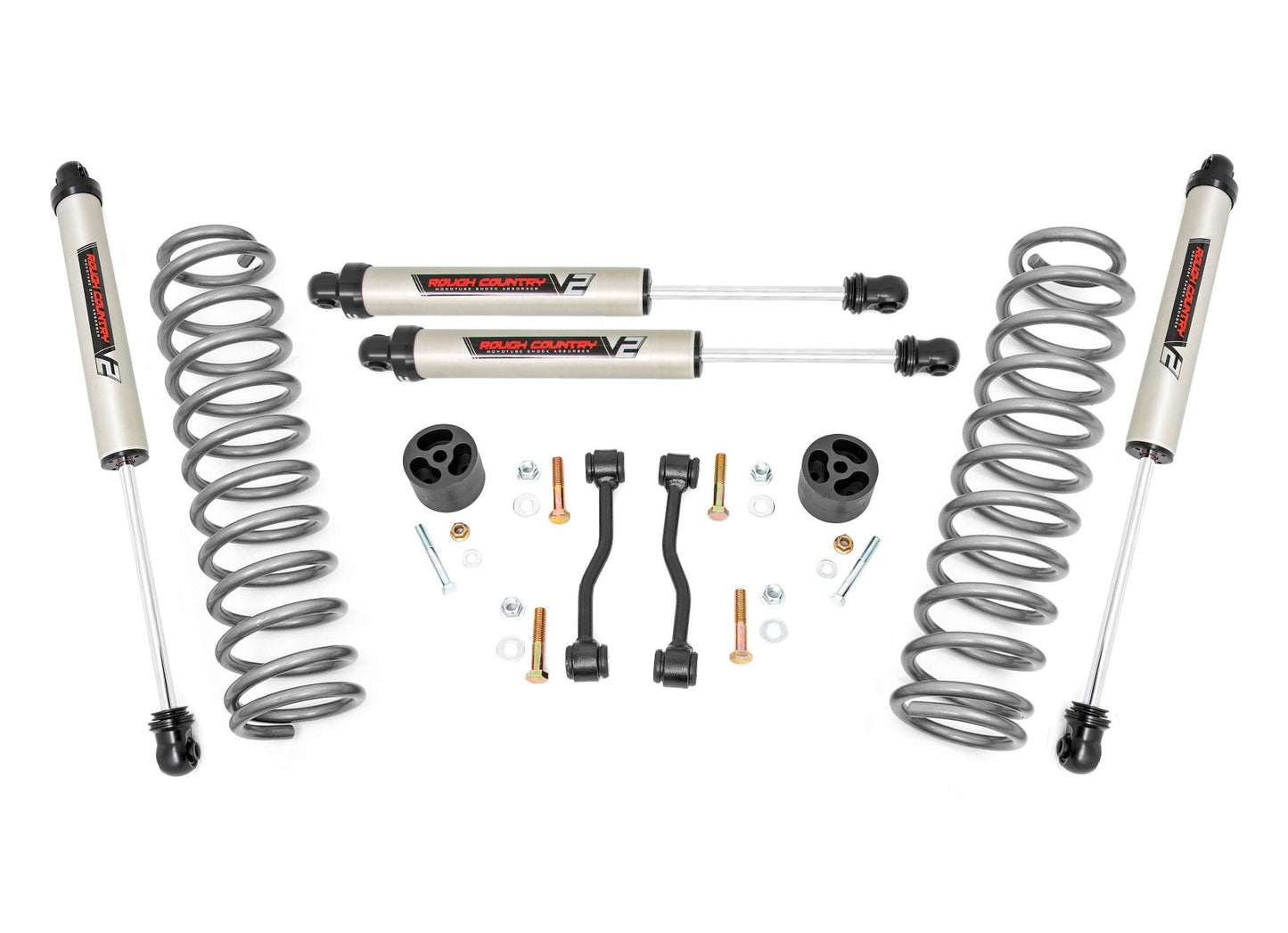 Rough Country (64870) 2.5 Inch Leveling Kits | Springs | V2 | Jeep Gladiator JT (20-23)
