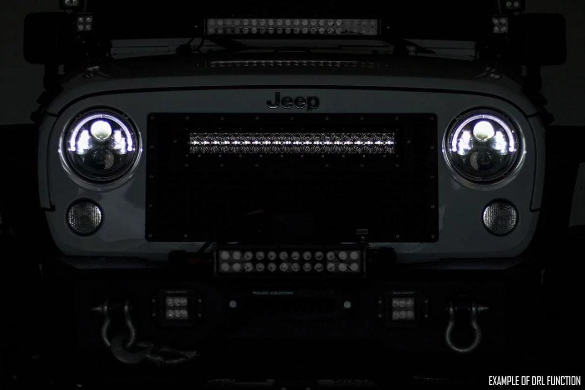 Rough Country (72950BD) Black Series LED | 50 Inch Light| Curved Dual Row | White DRL