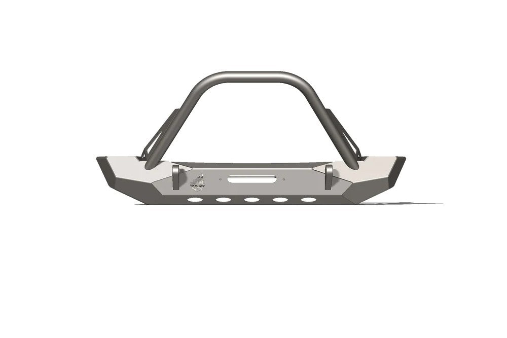 CrawlTek Pyro Mid-Width Front Bumper with Flat Top Stinger | Jeep Wrangler CJ/YJ/TJ