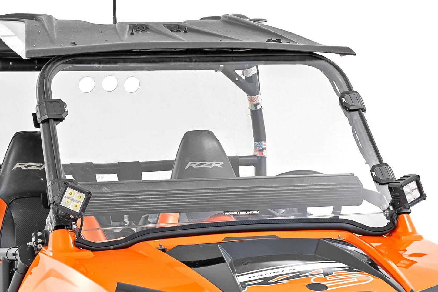 Rough Country (98111410) Full Windshield | Scratch Resistant | Polaris RZR 800