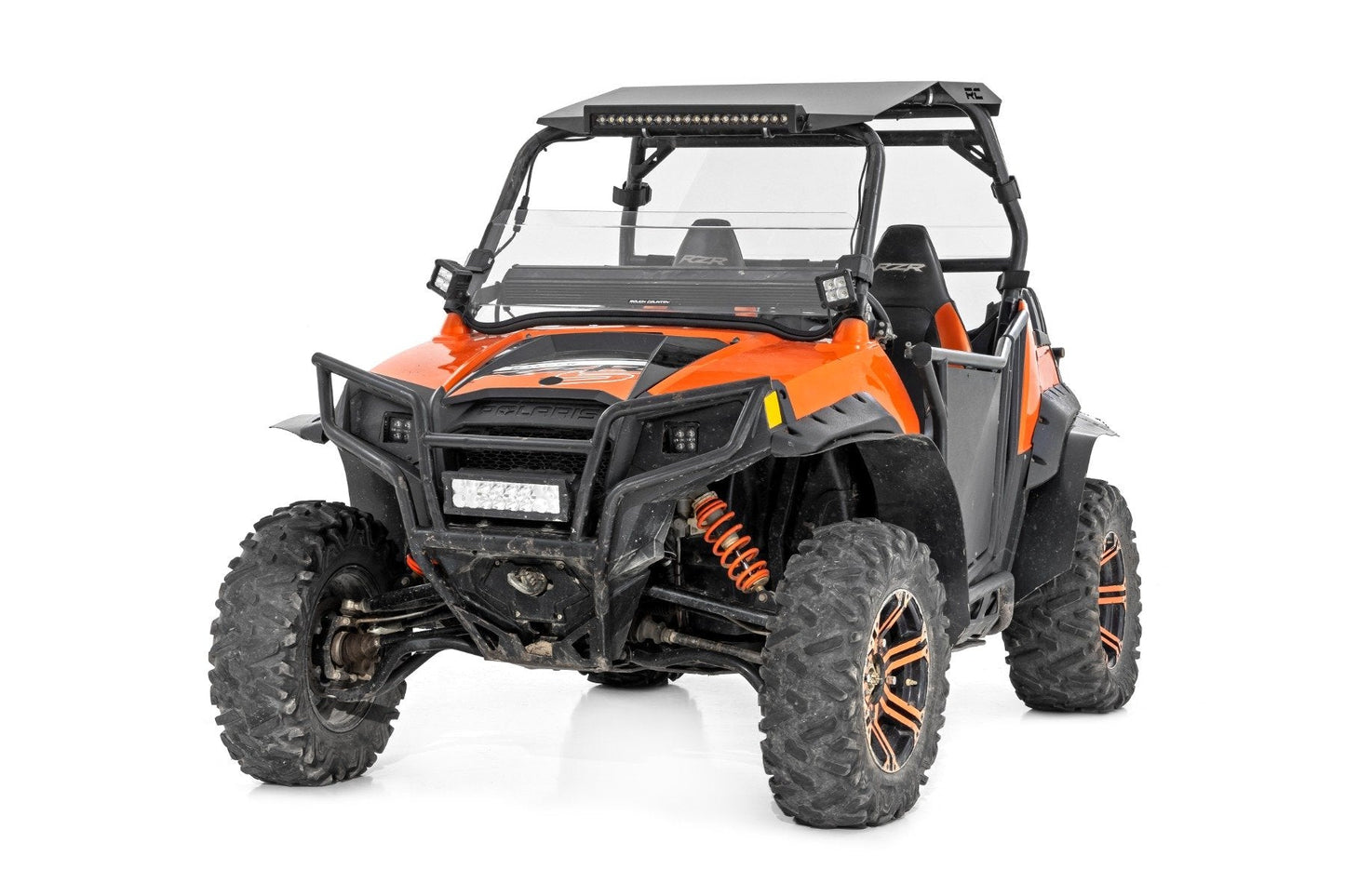 Rough Country (98111411) Half Windshield | Scratch Resistant | Polaris RZR 800